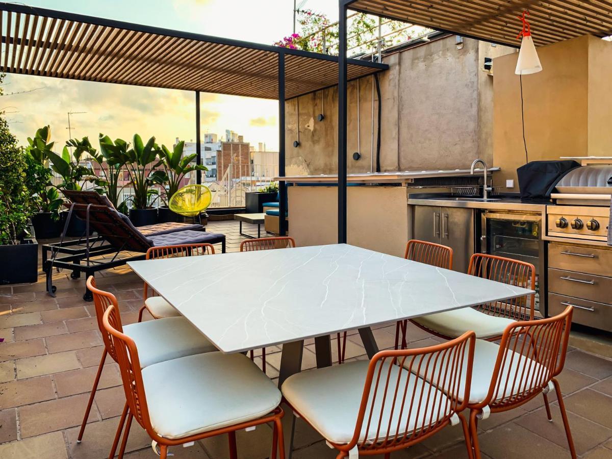 Incredible 2Br Penthouse With Urban Rooftop Garden Barcelona Bagian luar foto