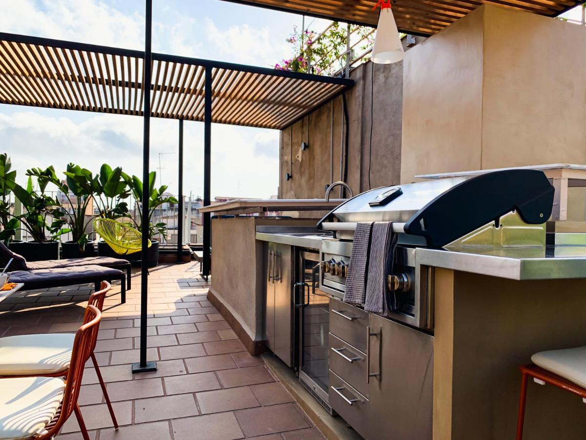 Incredible 2Br Penthouse With Urban Rooftop Garden Barcelona Bagian luar foto
